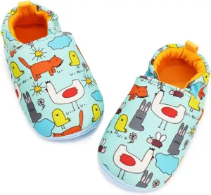 LAFEGEN Baby Boy Girl Walking Shoes Non Slip Soft Sole Infant Toddler Slipper Newborn Moccasins First Walker House Crib Sneaker Shoes