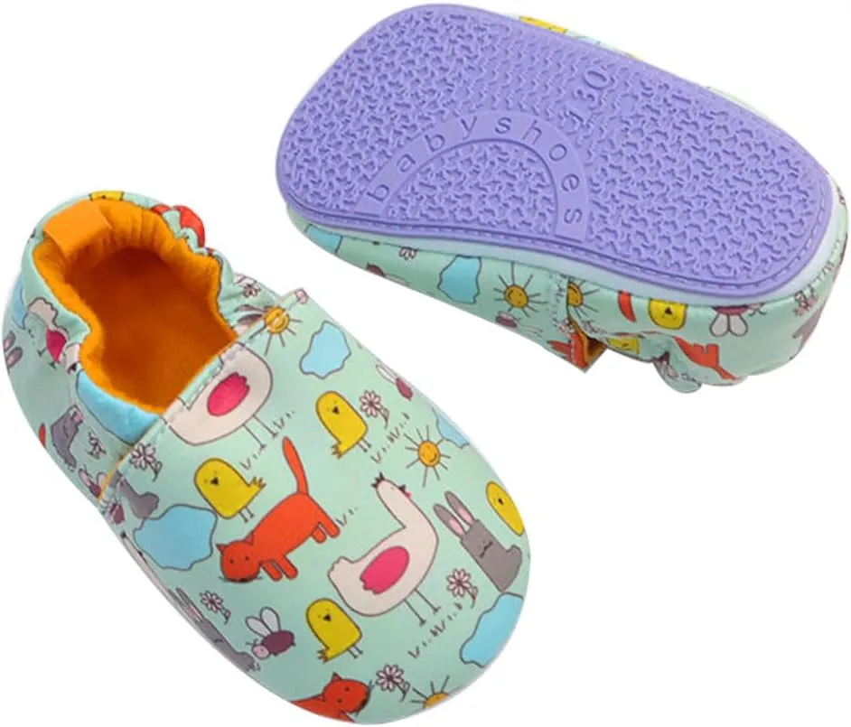LAFEGEN Baby Boy Girl Walking Shoes Non Slip Soft Sole Infant Toddler Slipper Newborn Moccasins First Walker House Crib Sneaker Shoes