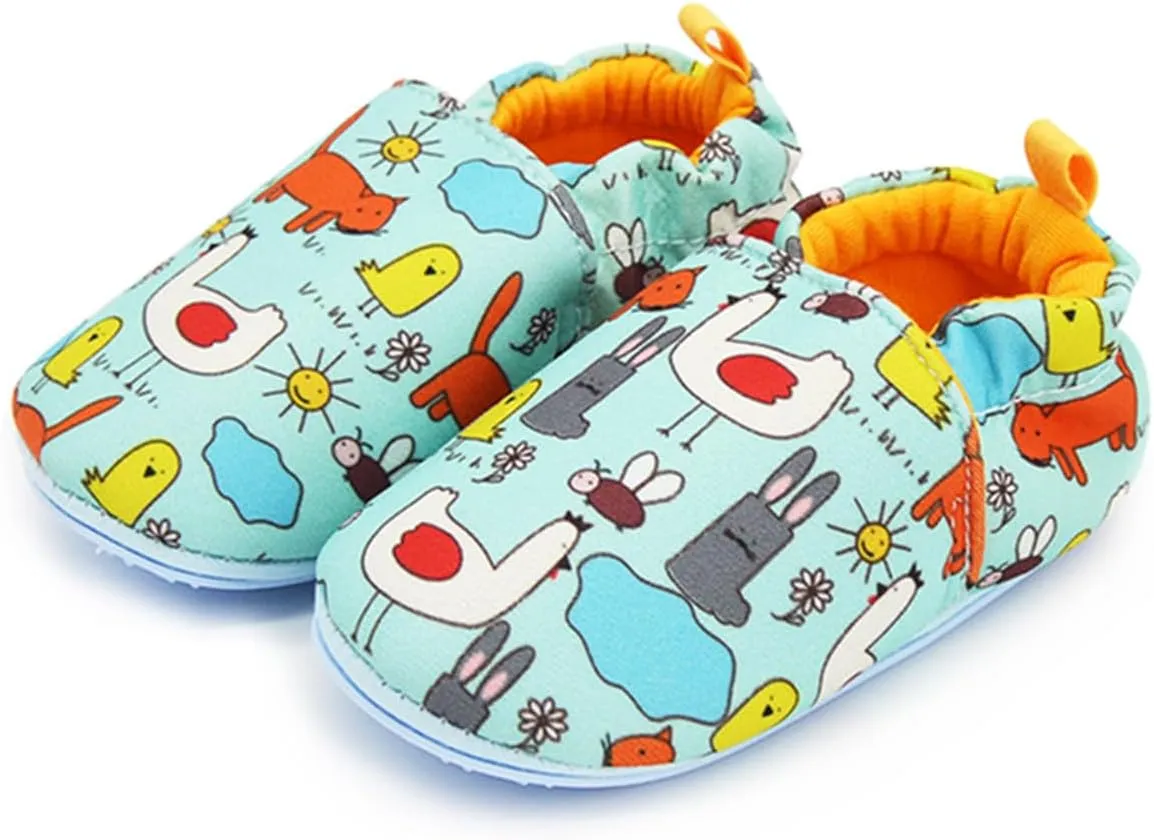 LAFEGEN Baby Boy Girl Walking Shoes Non Slip Soft Sole Infant Toddler Slipper Newborn Moccasins First Walker House Crib Sneaker Shoes