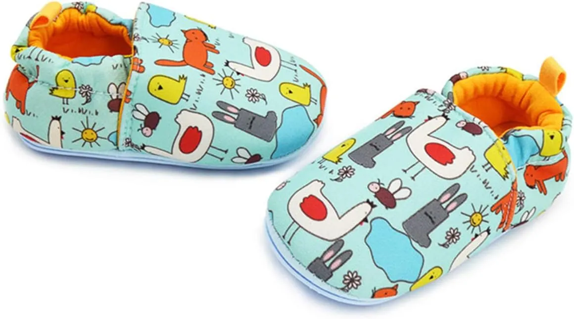 LAFEGEN Baby Boy Girl Walking Shoes Non Slip Soft Sole Infant Toddler Slipper Newborn Moccasins First Walker House Crib Sneaker Shoes