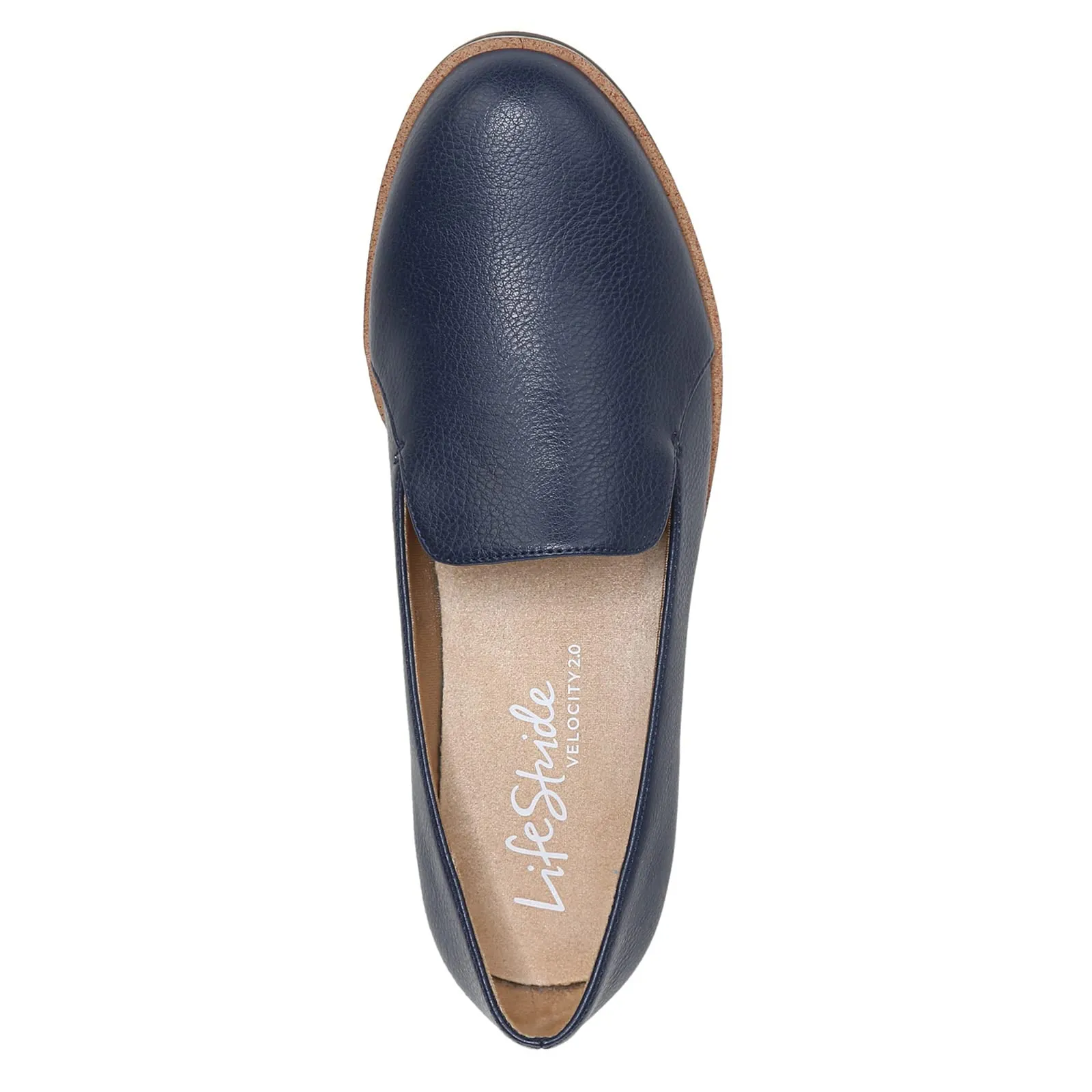 LifeStride Womens Zendaya Loafer, Navy, 8.5 Wide US