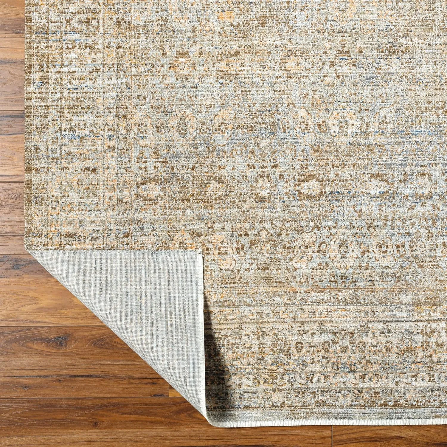Livabliss x Becki Owens Margaret Vintage Washable Outdoor Runner Area Rug, 2'7" x 7'3", Gray, (7' and under)