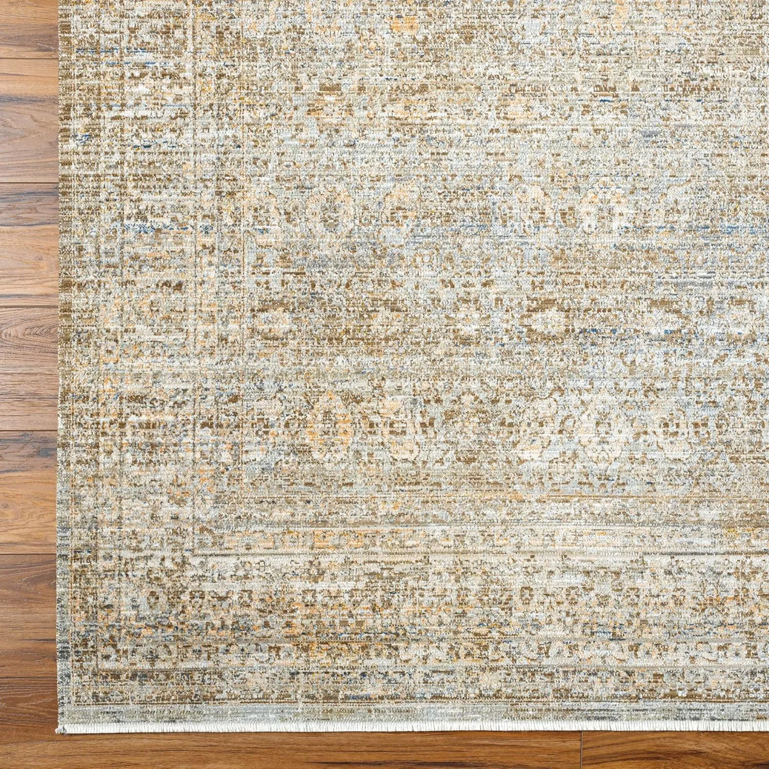 Livabliss x Becki Owens Margaret Vintage Washable Outdoor Runner Area Rug, 2'7" x 7'3", Gray, (7' and under)
