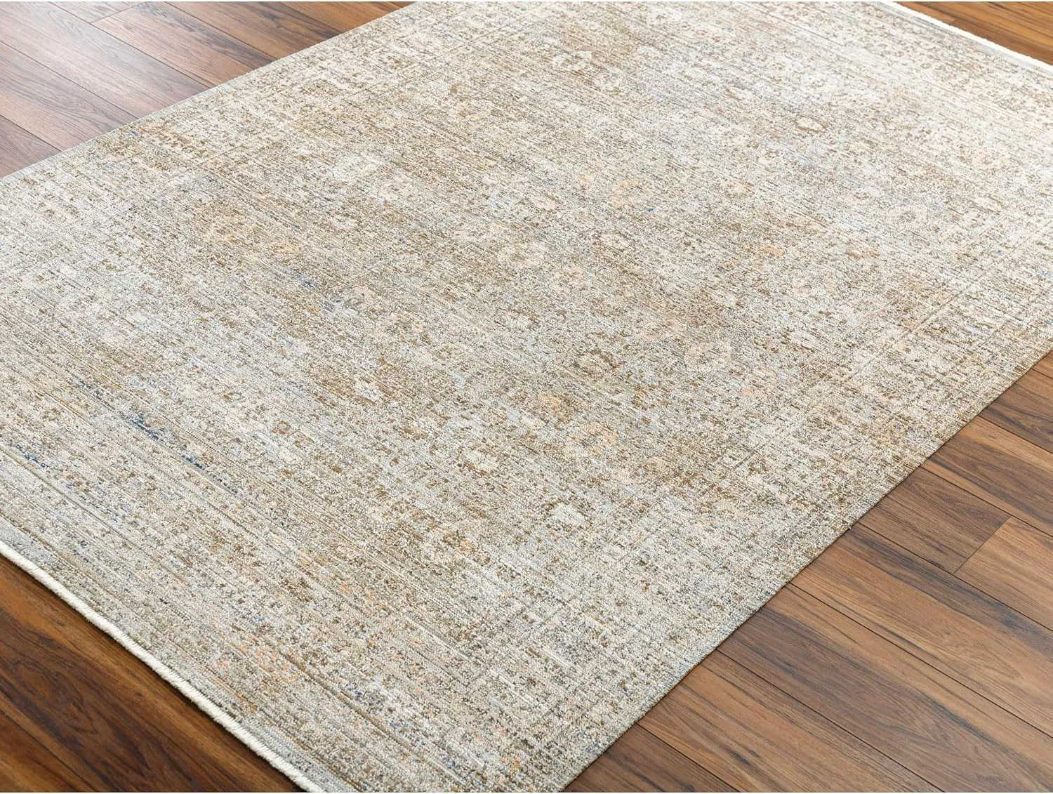 Livabliss x Becki Owens Margaret Vintage Washable Outdoor Runner Area Rug, 2'7" x 7'3", Gray, (7' and under)