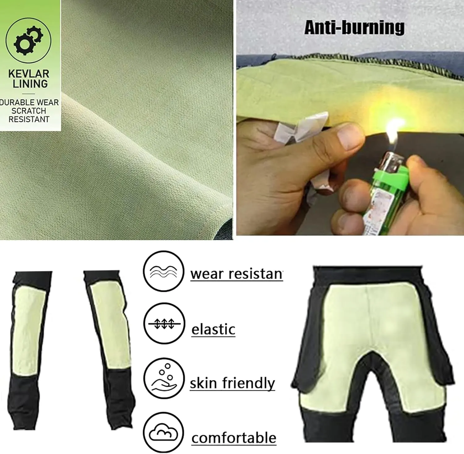 LOMENG Motorcycle Riding Pants Motorbike Motocross Cycling Jeans Safety CE Knee Hip Removable Armored All Seasons for Men