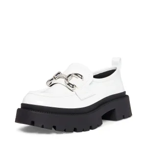 Madden Girl Women's Ashlee Loafer, White Box, 8.5
