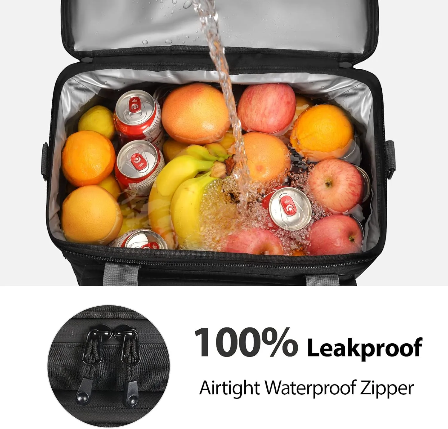 Maelstrom Soft Cooler Bag,Collapsible Soft Sided Cooler,24/30/60/75 Cans Beach Cooler,Ice Chest,Large Leakproof Camping Cooler,Portable Travel Cooler for Grocery Shopping,Camping,Road Trips