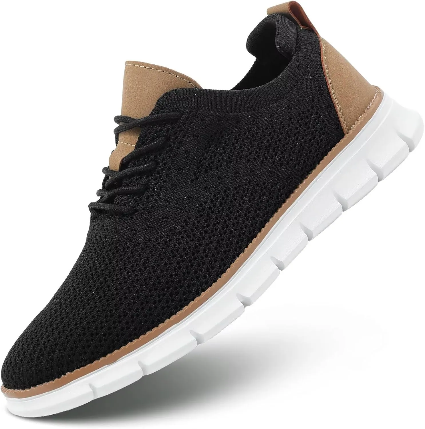 Mens Business Oxford Shoes Mesh Casual Sneakers Lightweight Breathable Work Office Dress Shoes Comfortable Walking Trainers for Men