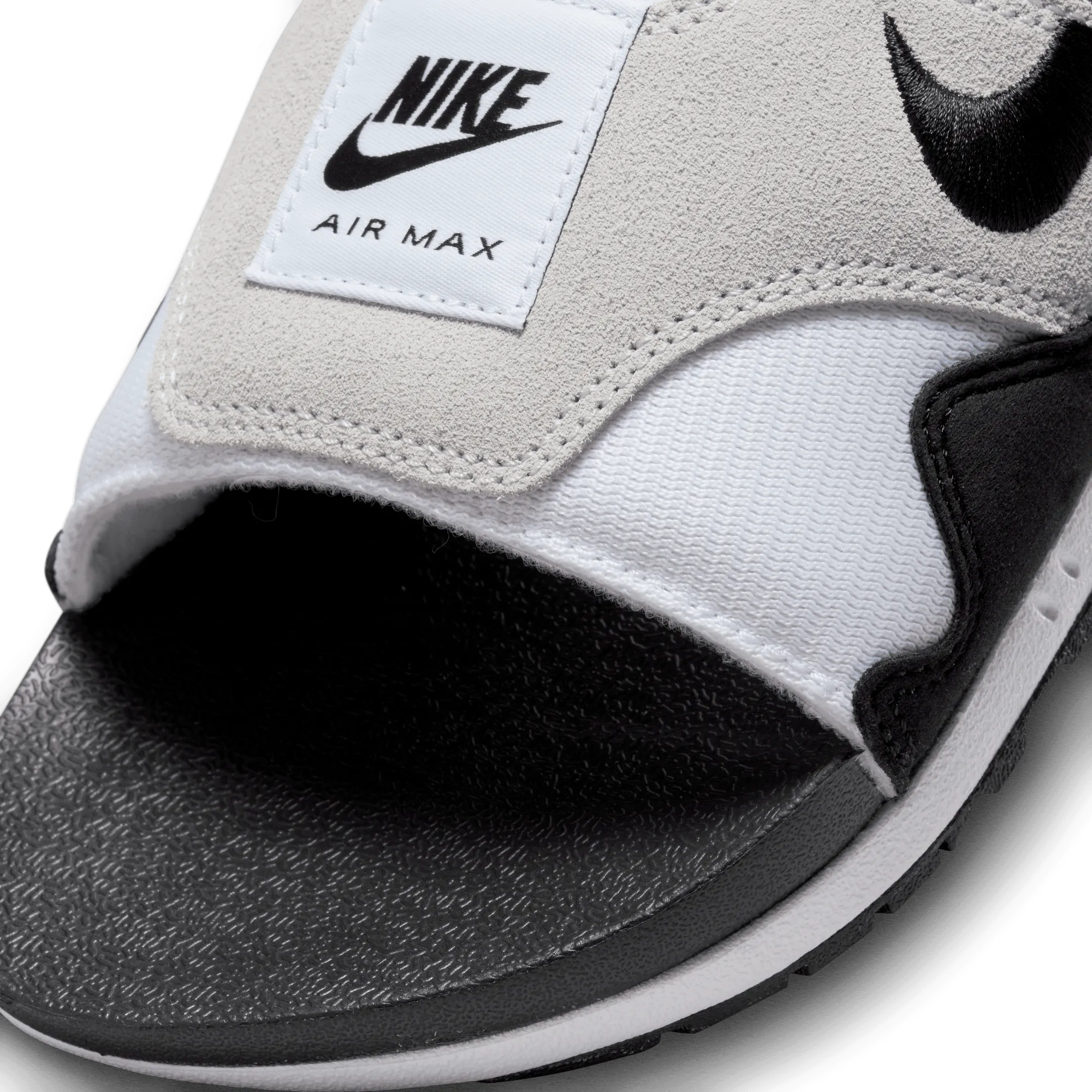 Men's Nike Air Max 1 Slides "White Black"