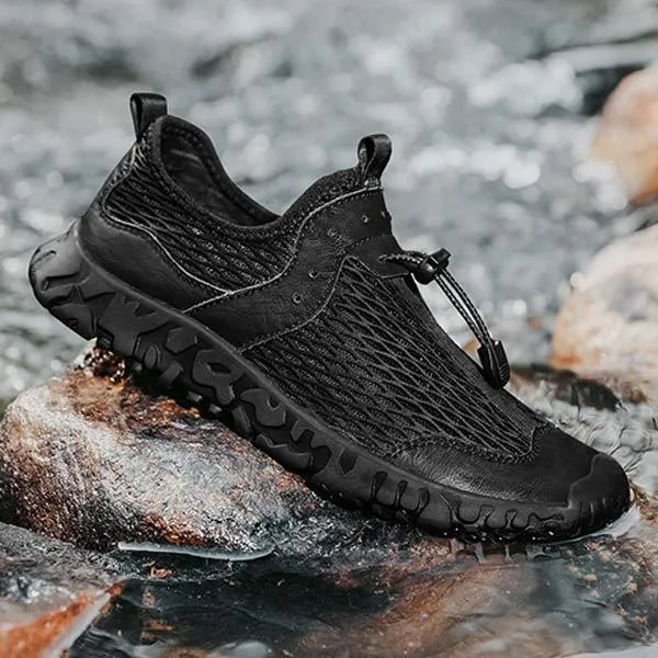 Men's Outdoor Sneakers – Airy Slip-On Sneakers for Leisure and Comfort
