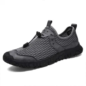 Men's Outdoor Sneakers – Airy Slip-On Sneakers for Leisure and Comfort