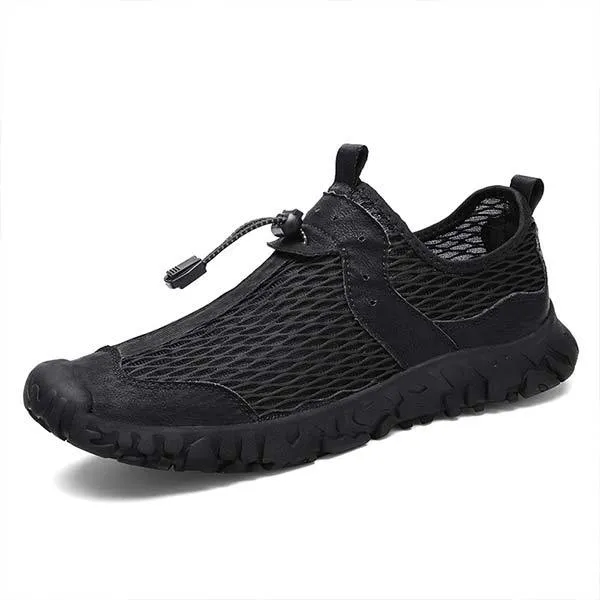 Men's Outdoor Sneakers – Airy Slip-On Sneakers for Leisure and Comfort