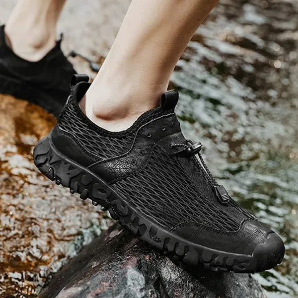 Men's Outdoor Sneakers – Airy Slip-On Sneakers for Leisure and Comfort
