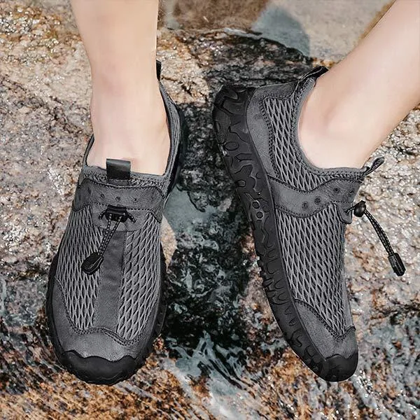 Men's Outdoor Sneakers – Airy Slip-On Sneakers for Leisure and Comfort