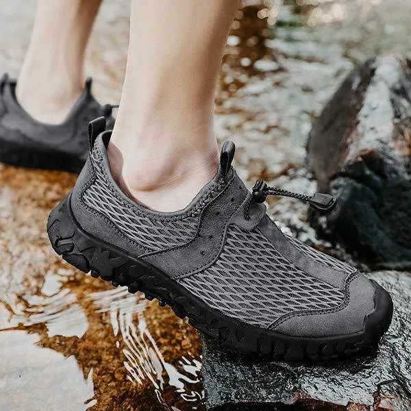 Men's Outdoor Sneakers – Airy Slip-On Sneakers for Leisure and Comfort
