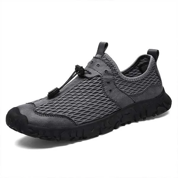 Men's Outdoor Sneakers – Airy Slip-On Sneakers for Leisure and Comfort