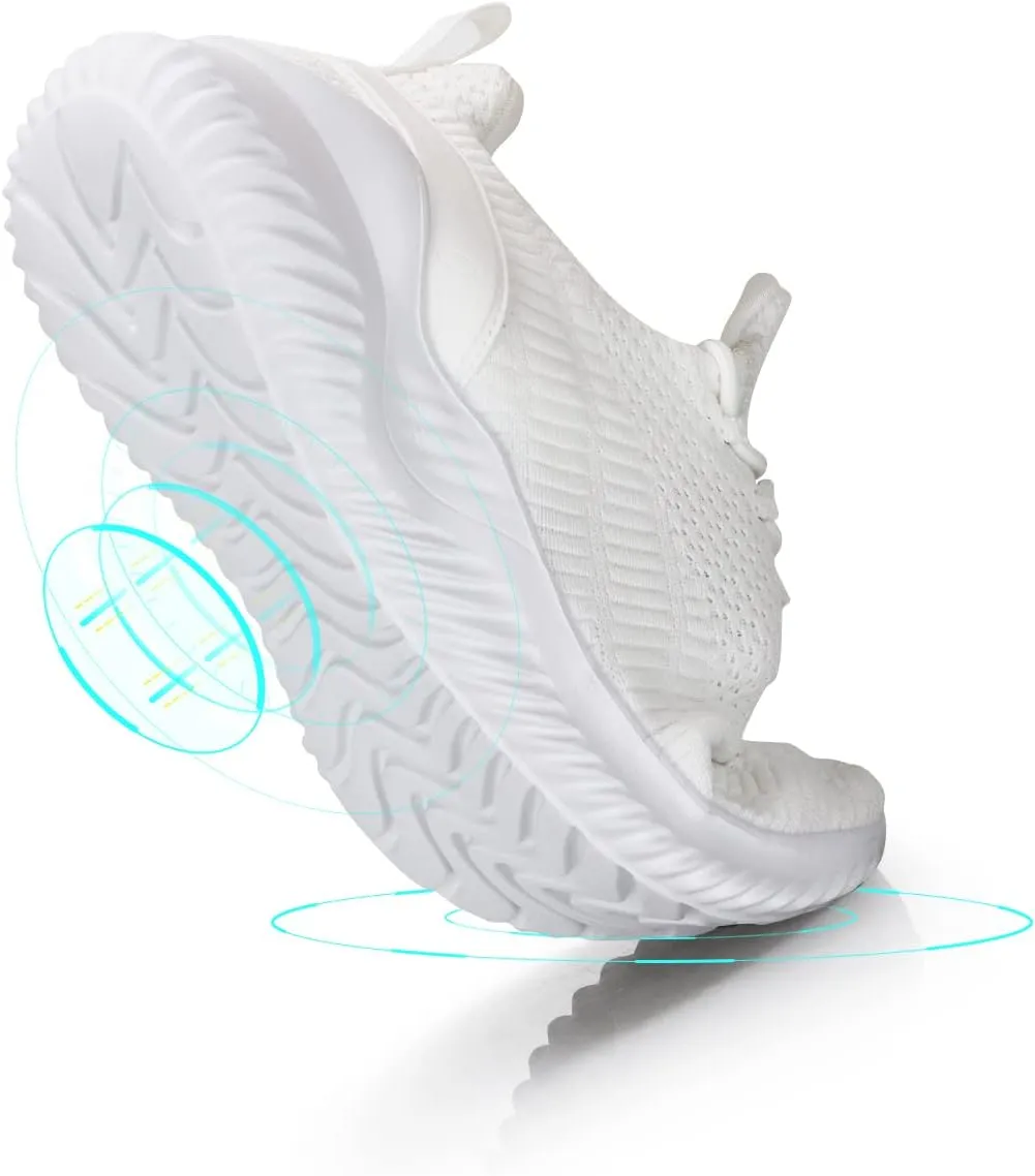 Mens Slip On Sneakers Non Slip Work Shoes Lightweight Mesh for Casual Tennis Running Walking Shoes