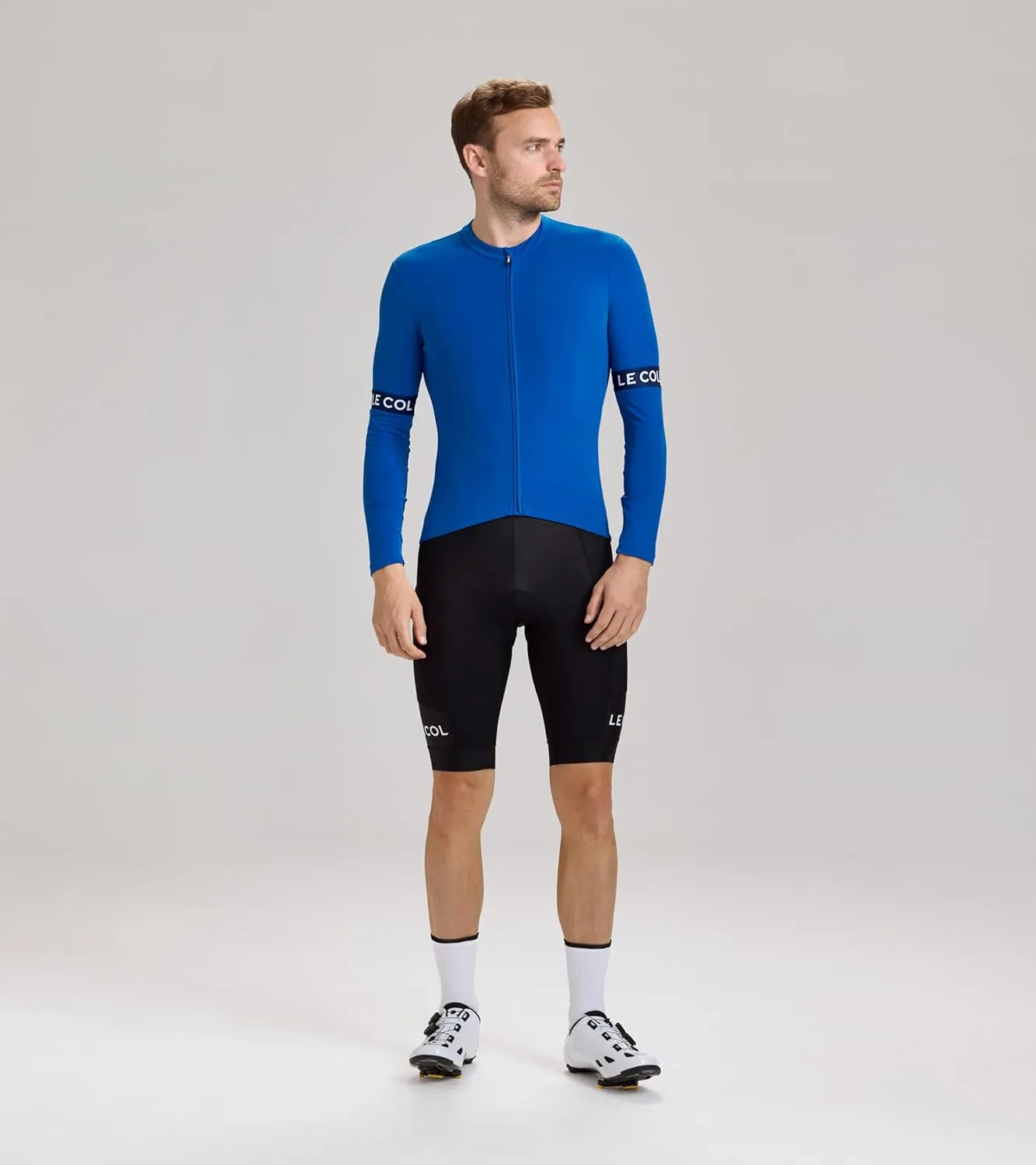 Men’s Sport Long Sleeve Jersey | Zip Closure Cycling Shirt | Rear Pockets, Sustainable Construction, Relaxed Fit