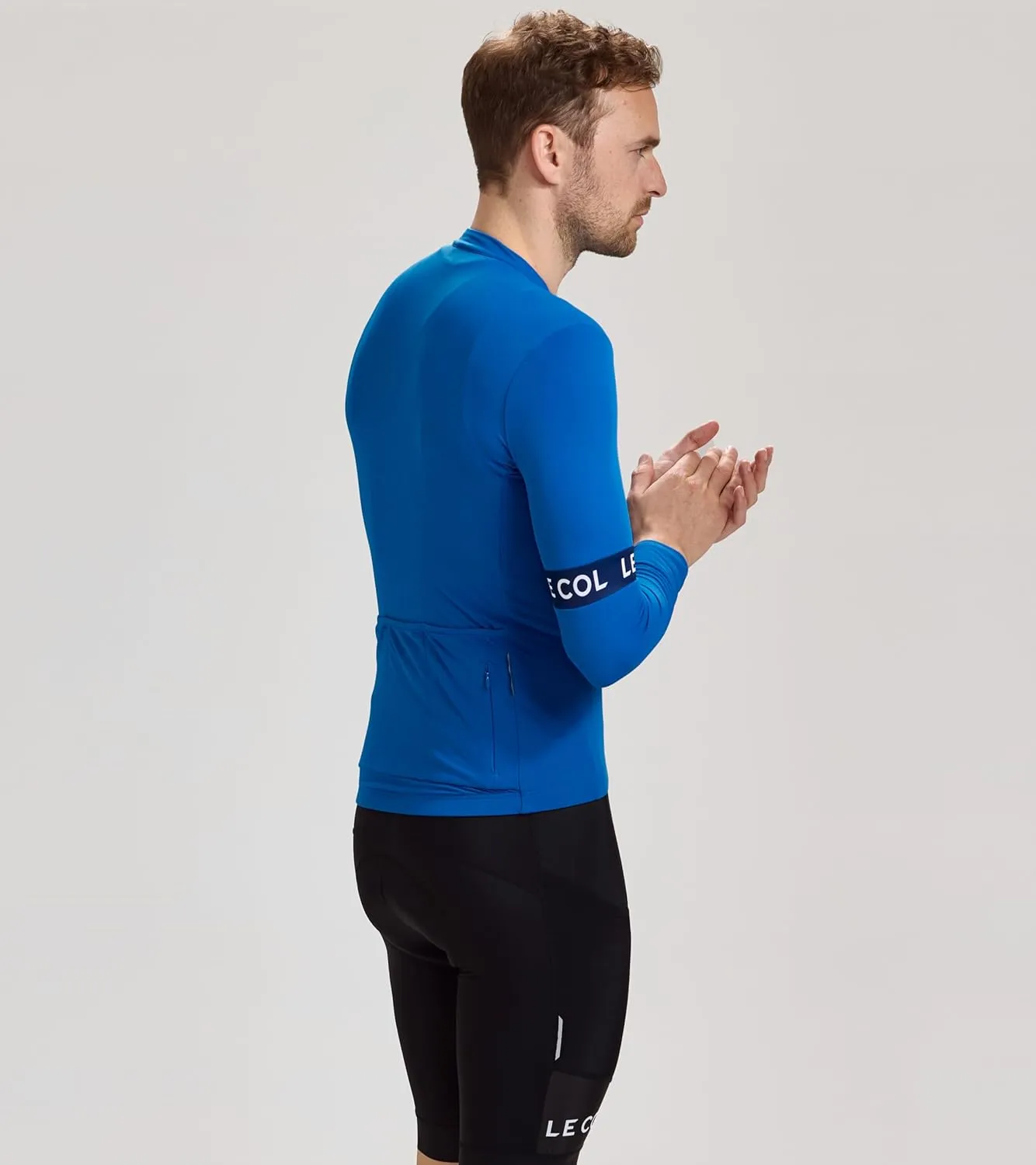 Men’s Sport Long Sleeve Jersey | Zip Closure Cycling Shirt | Rear Pockets, Sustainable Construction, Relaxed Fit
