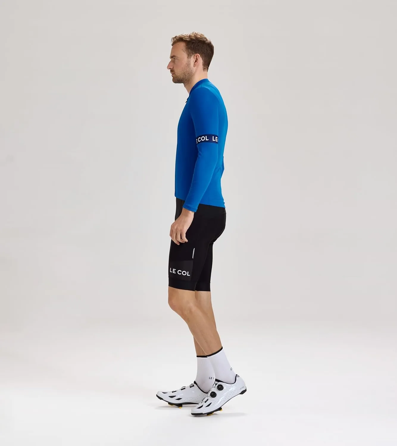 Men’s Sport Long Sleeve Jersey | Zip Closure Cycling Shirt | Rear Pockets, Sustainable Construction, Relaxed Fit