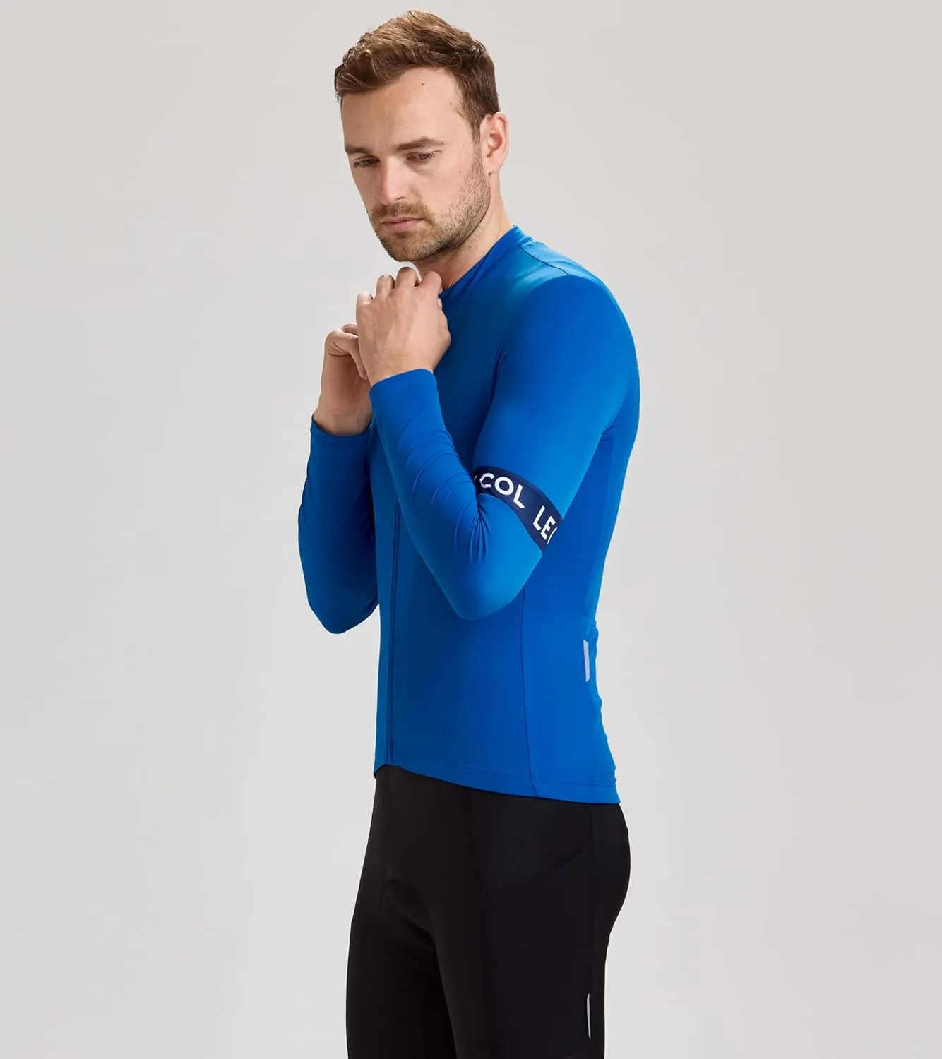 Men’s Sport Long Sleeve Jersey | Zip Closure Cycling Shirt | Rear Pockets, Sustainable Construction, Relaxed Fit