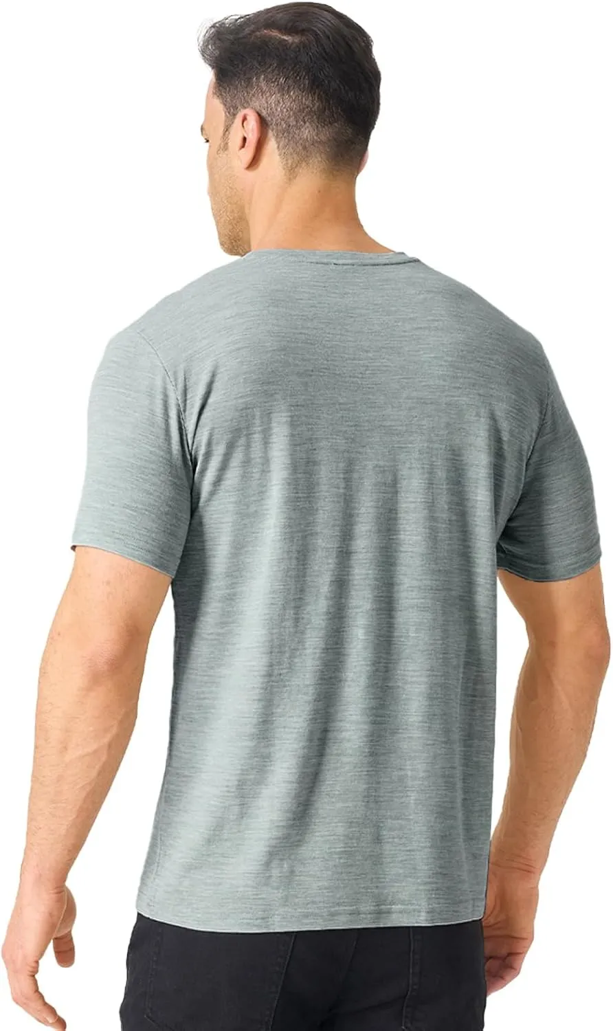 Merino Protect 100% Merino Wool T Shirts for Men Odor Resistance Base Layer Hiking Travel T-Shirt Soft Undershirt