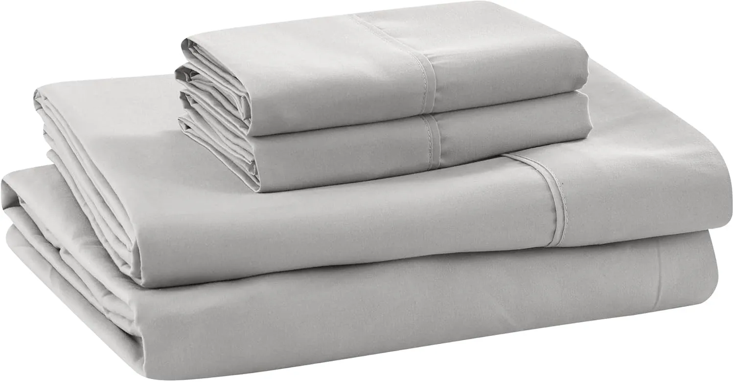 Modern Threads Soft Microfiber Solid Sheets - Luxurious Microfiber Bed Sheets - Includes Flat Sheet, Fitted Sheet with Deep Pockets, & Pillowcases Vapor Blue King