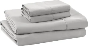 Modern Threads Soft Microfiber Solid Sheets - Luxurious Microfiber Bed Sheets - Includes Flat Sheet, Fitted Sheet with Deep Pockets, & Pillowcases Vapor Blue King