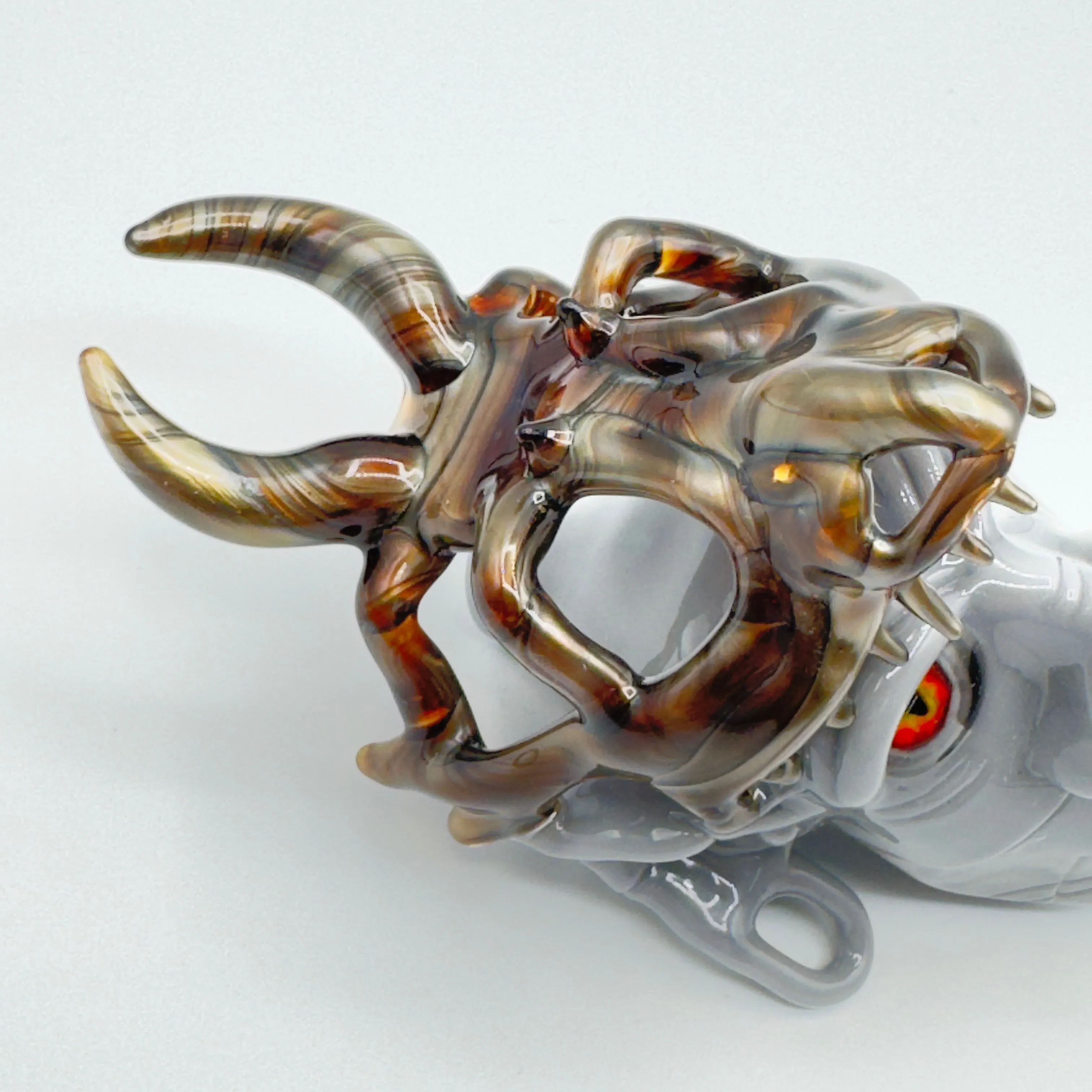Modified Creations x Livin Glass - Dragon Skull Crowned Sorcerer Pendant/Joint Holder