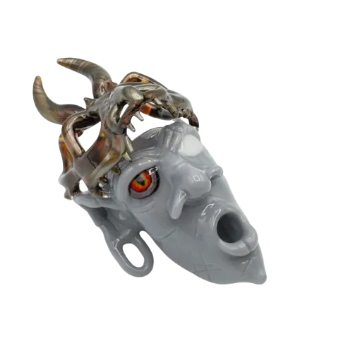 Modified Creations x Livin Glass - Dragon Skull Crowned Sorcerer Pendant/Joint Holder