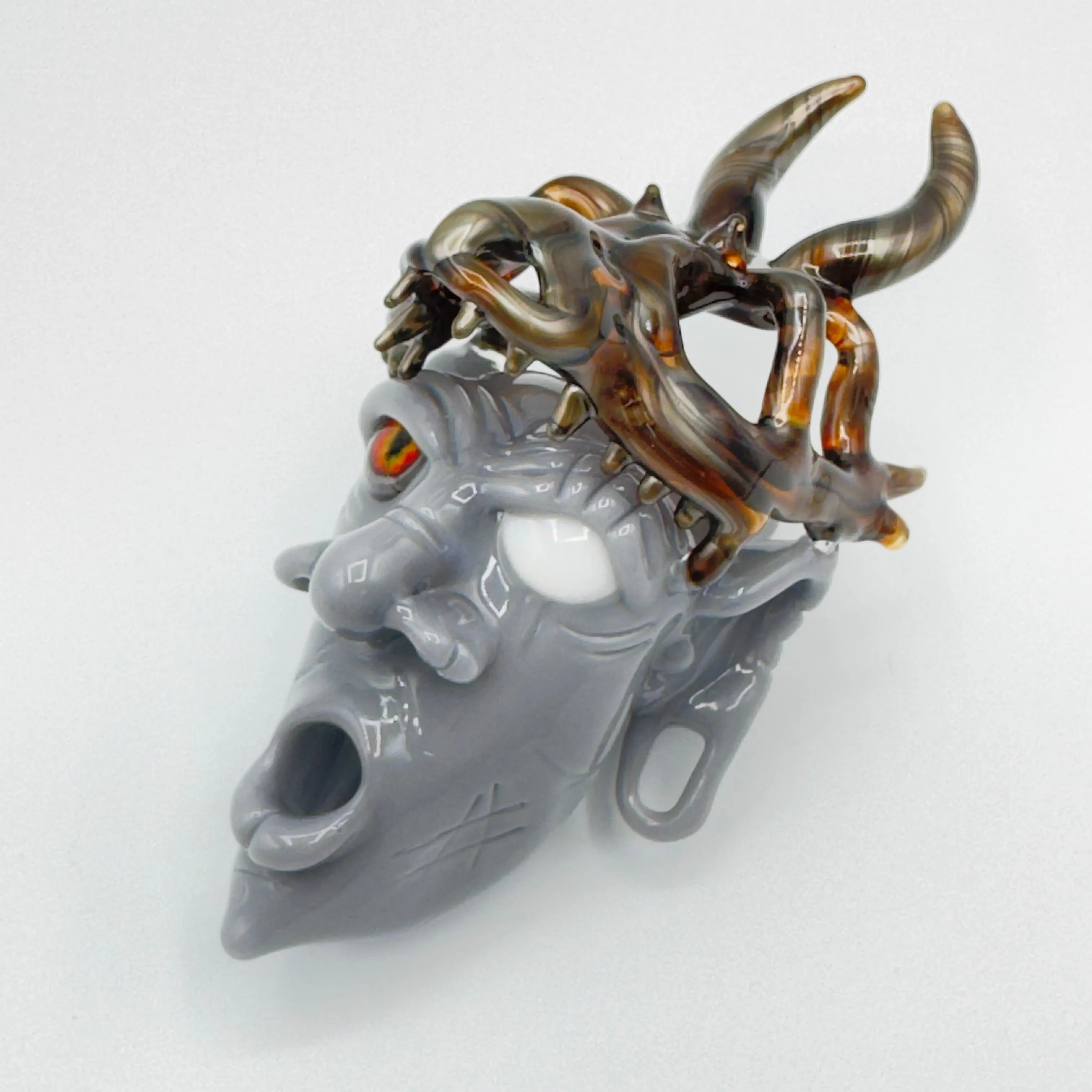 Modified Creations x Livin Glass - Dragon Skull Crowned Sorcerer Pendant/Joint Holder