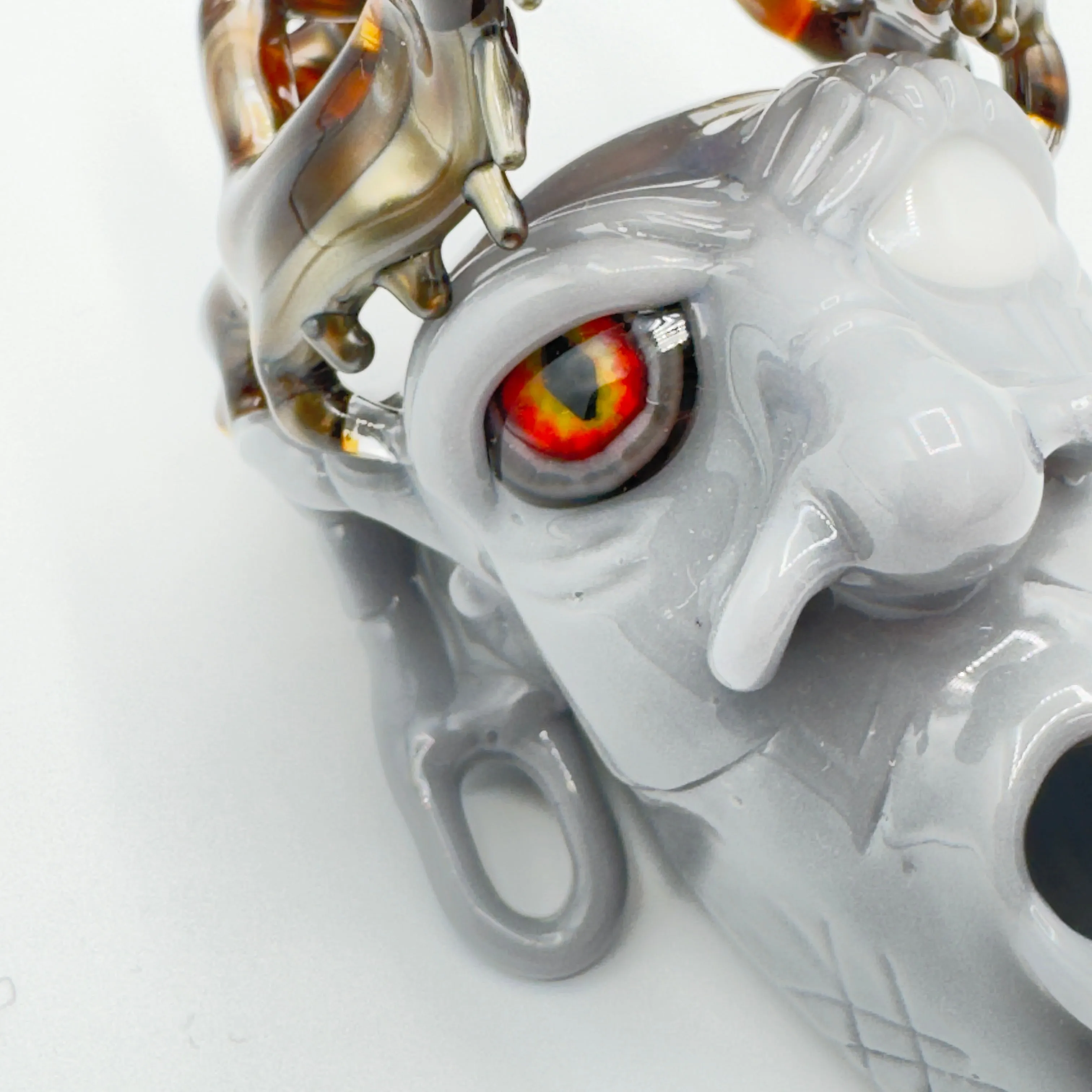Modified Creations x Livin Glass - Dragon Skull Crowned Sorcerer Pendant/Joint Holder