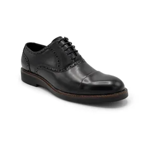 Monaco Cap Toe Dress Shoes - Black