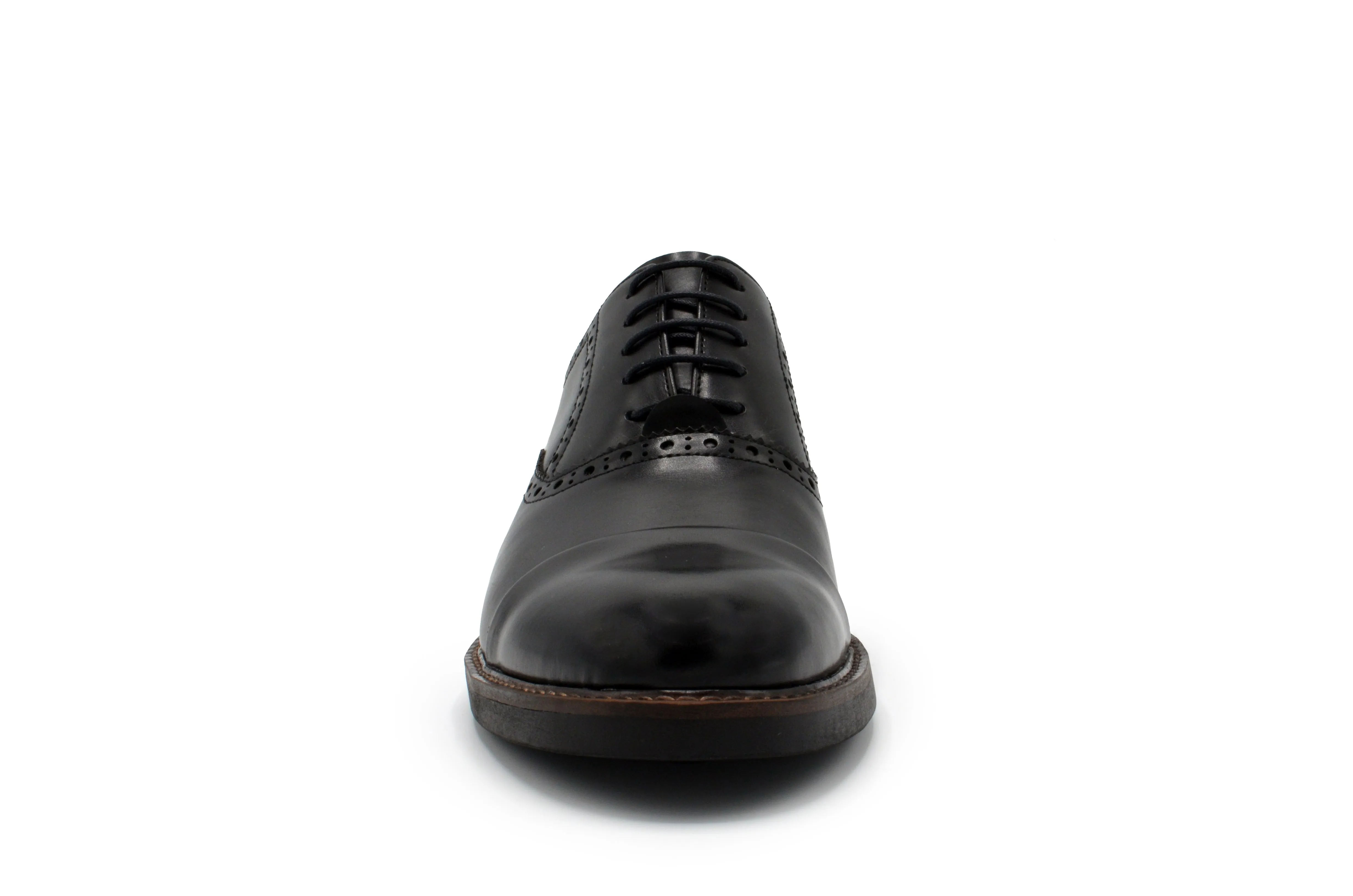 Monaco Cap Toe Dress Shoes - Black