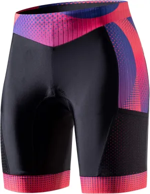 MY KILOMETRE Womens Triathlon Shorts 8” Inseam Tri Shorts with Side Pockets Adjustable Drawstring