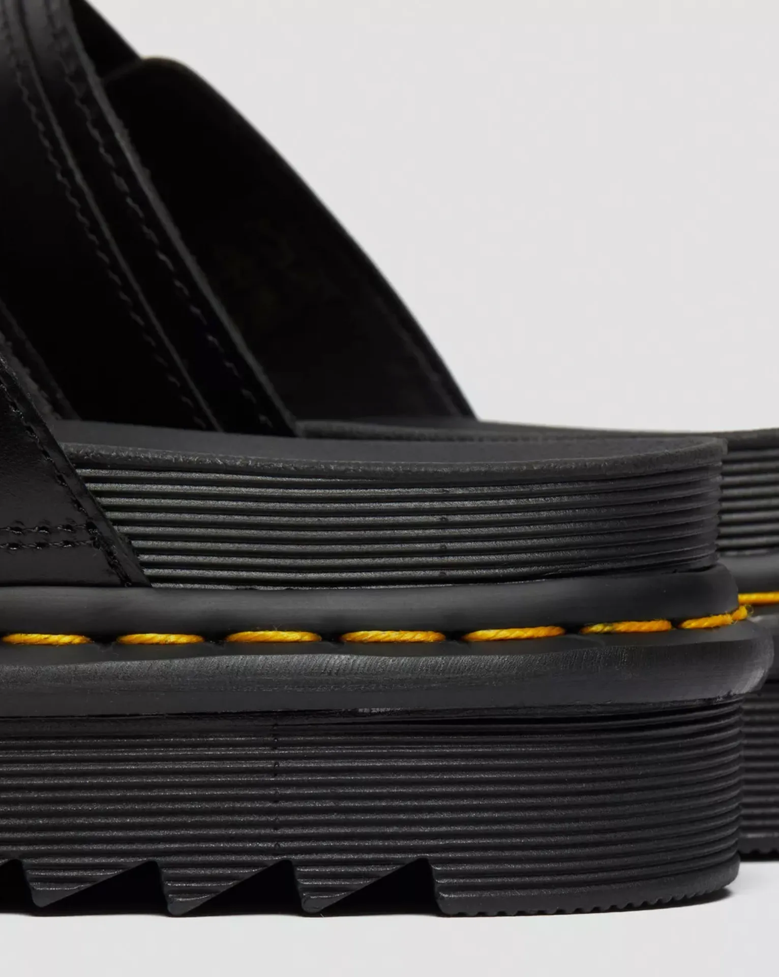 MYLES BRANDO LEATHER BUCKLE SANDALS BLACK