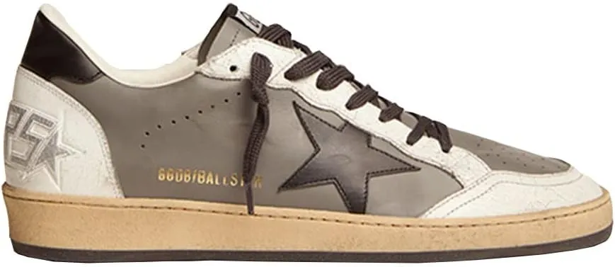 nesho White Leather Sneakers for Men Walking Sport Shoes Hard-Wearing Outdoor Flat Trainers
