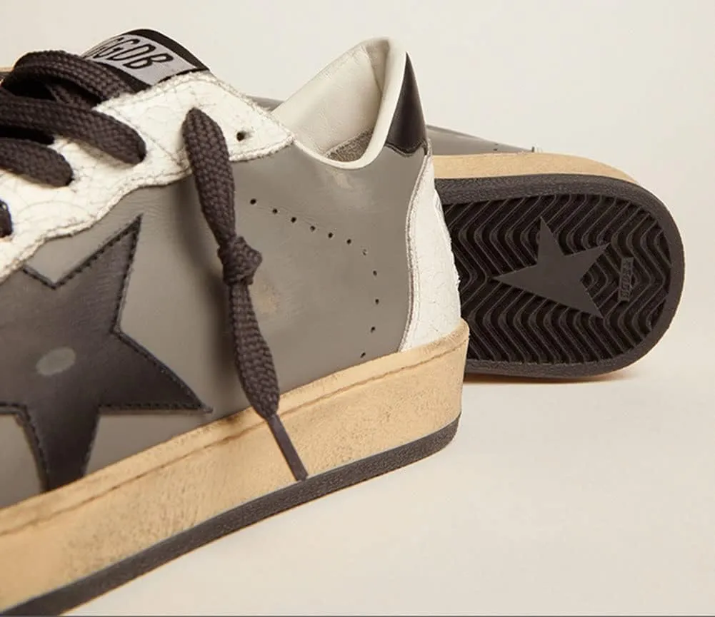 nesho White Leather Sneakers for Men Walking Sport Shoes Hard-Wearing Outdoor Flat Trainers