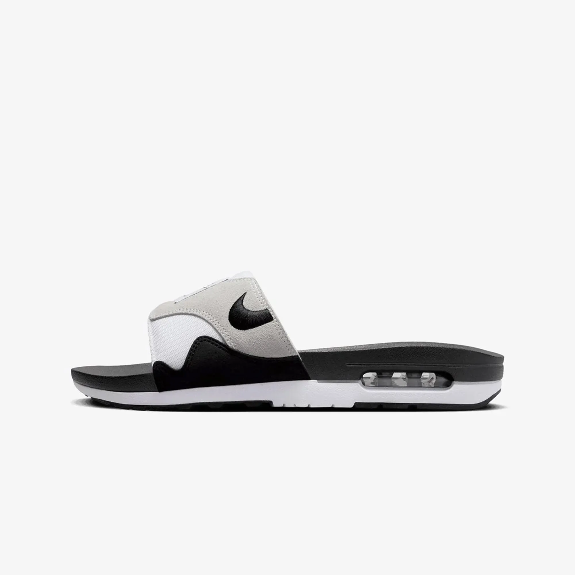 Nike | AIR MAX 1 SLIDE  { WHITE/BLACK