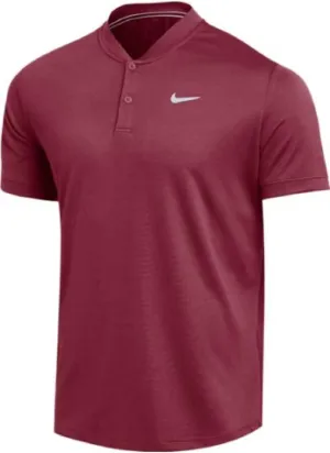Nike Mens DRI-FIT Blade Polo (Small, Cardinal)