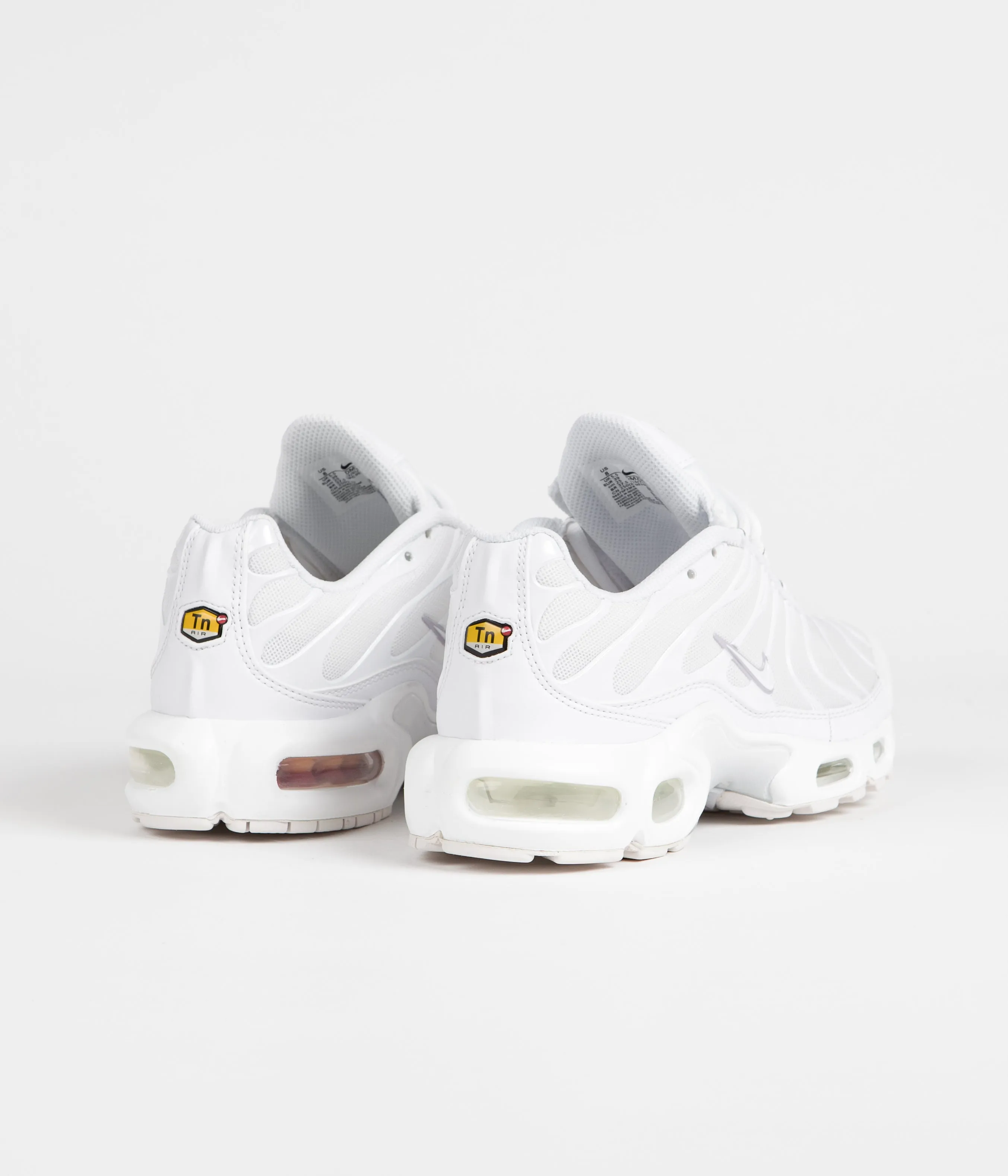 Nike Womens Air Max Plus Shoes - White / White - Pure Platinum