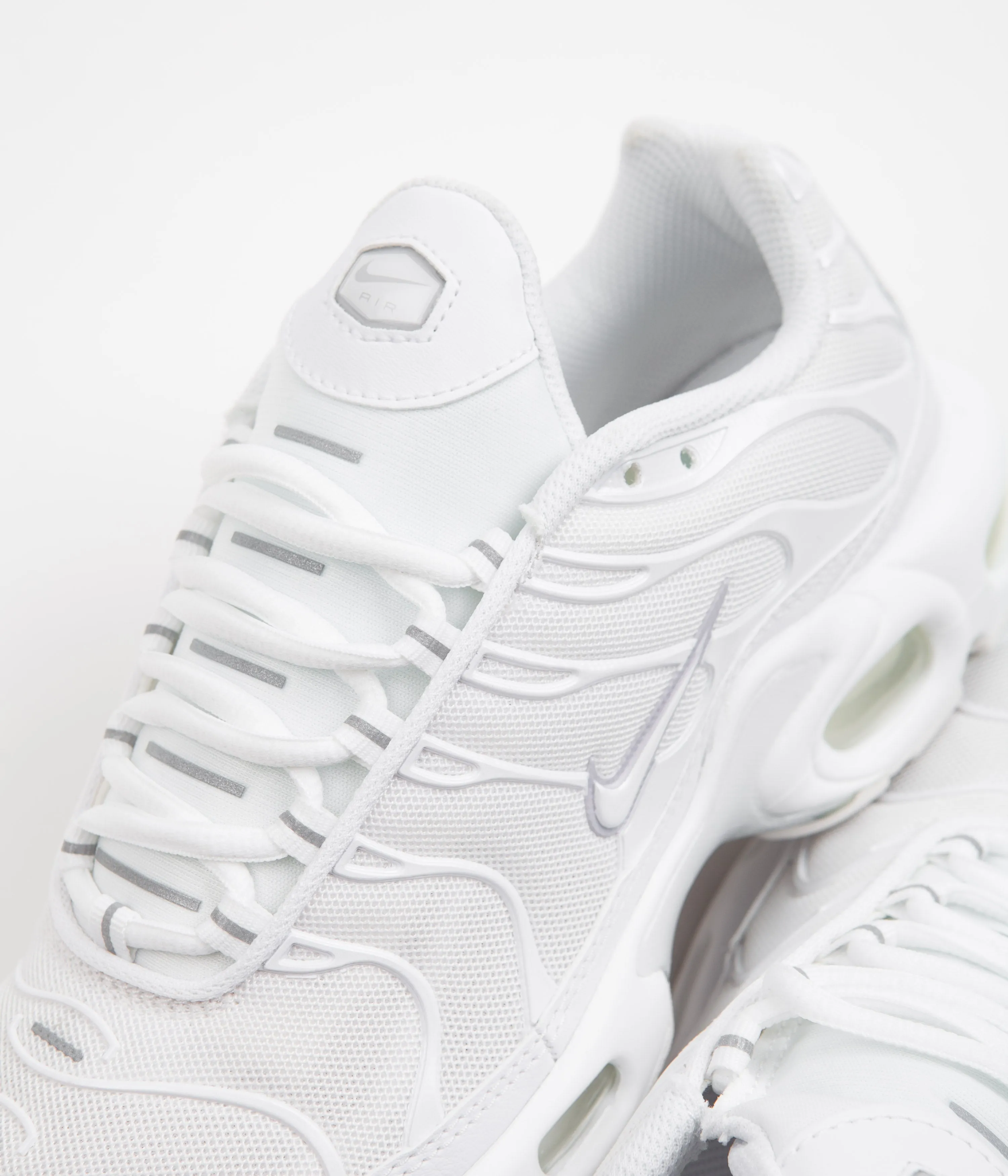 Nike Womens Air Max Plus Shoes - White / White - Pure Platinum