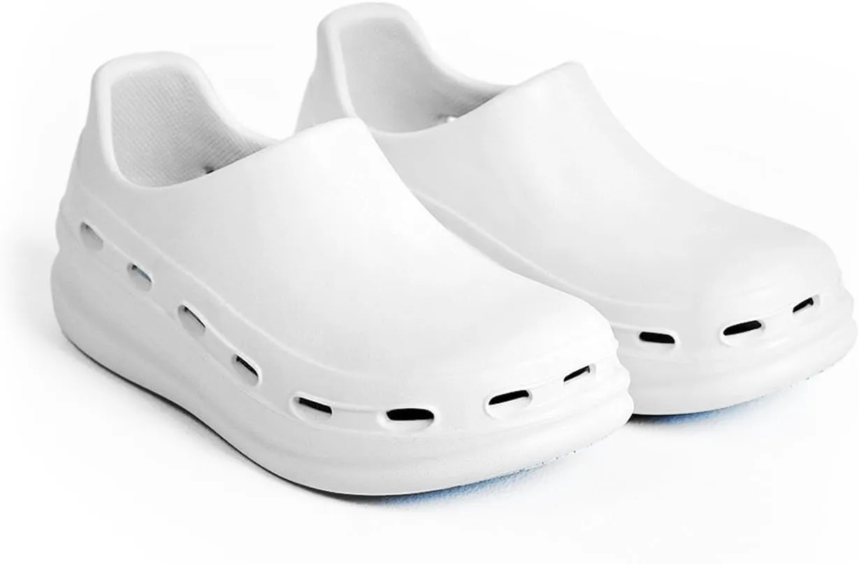 NURSTEP Unisex Lightweight Slip On Comfortable Slip Resistant Medical Nursing Mule & Clog Recovery Slides with Arch Support Insoles for Healthcare Hospital Work Operating Room
