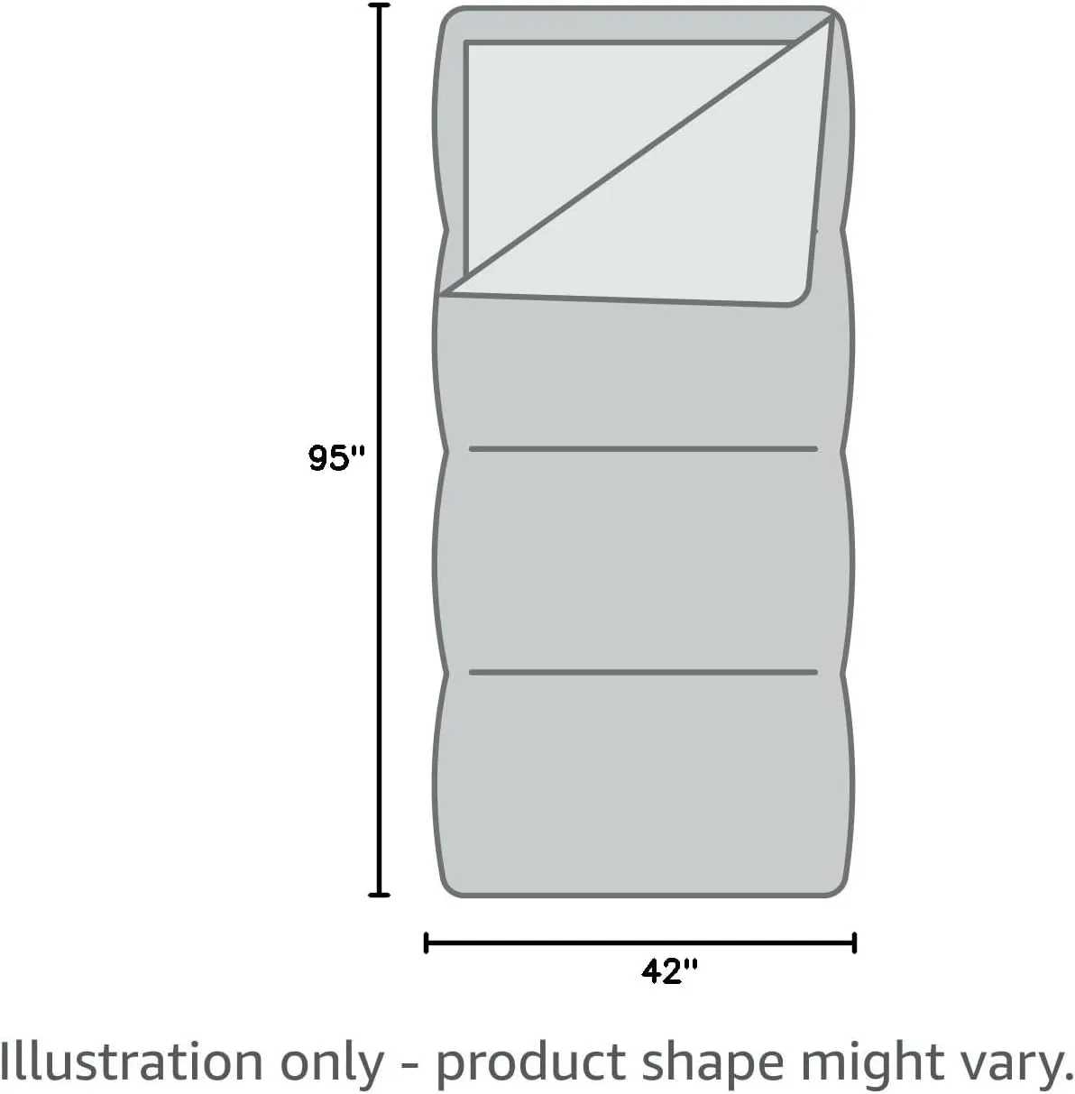 OctoRose Durable Large Size Silky Satin Cocoon Sleep Sack Sleep Bag Sheet for Travel Hotel Sleep Over Camping Sleep Bag Inner Protector and Flat Sheet Alternative 95 in x 42 in