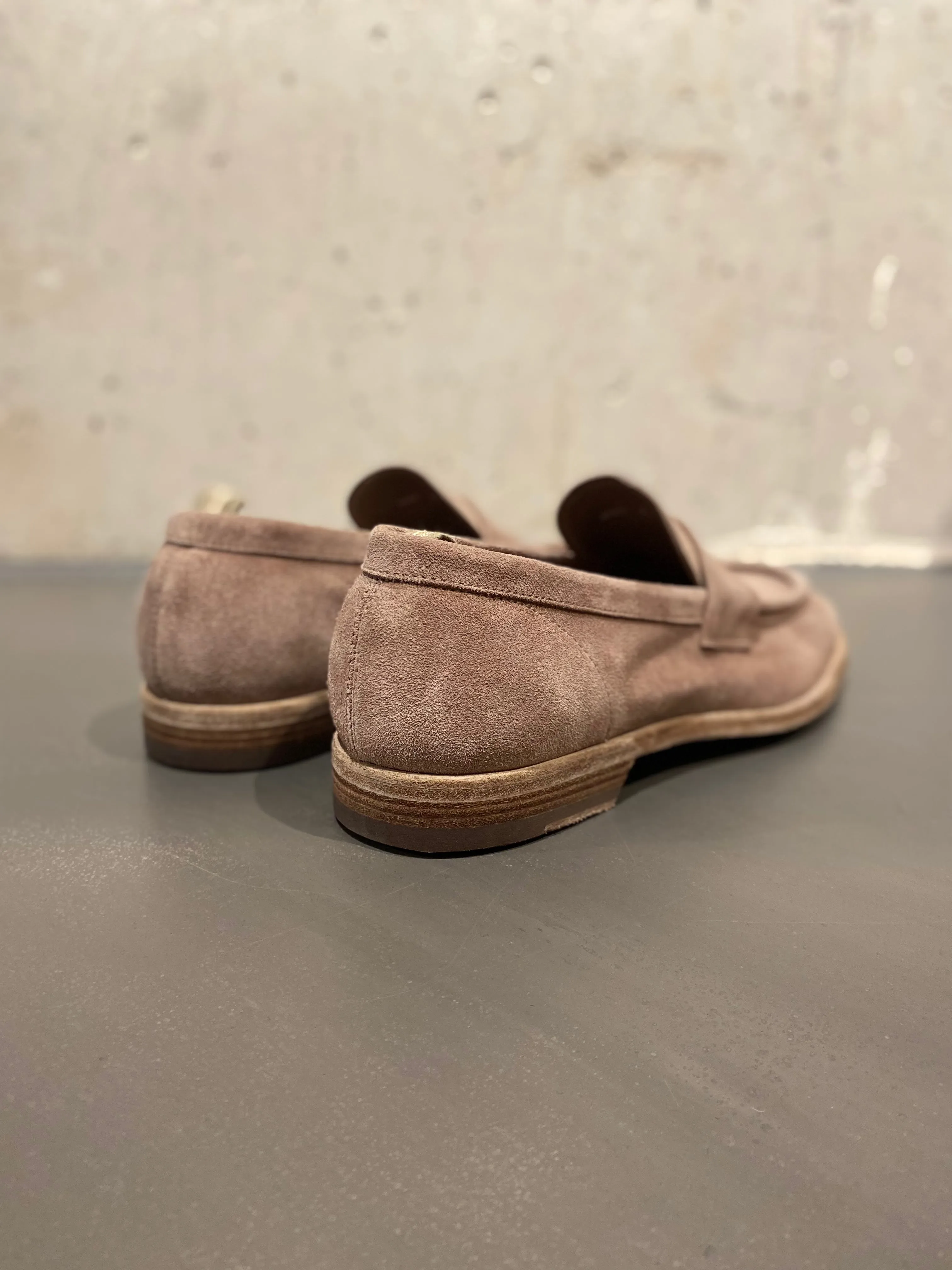 OFFICINE CREATIVE SOUND/001 LOAFER SUEDE TAUPE