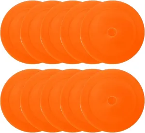 PATIKIL Flat Cones,Spot Markers Small Flat Soccer Training Cone for Football Basketball Agility Practice Sports Training Equipment