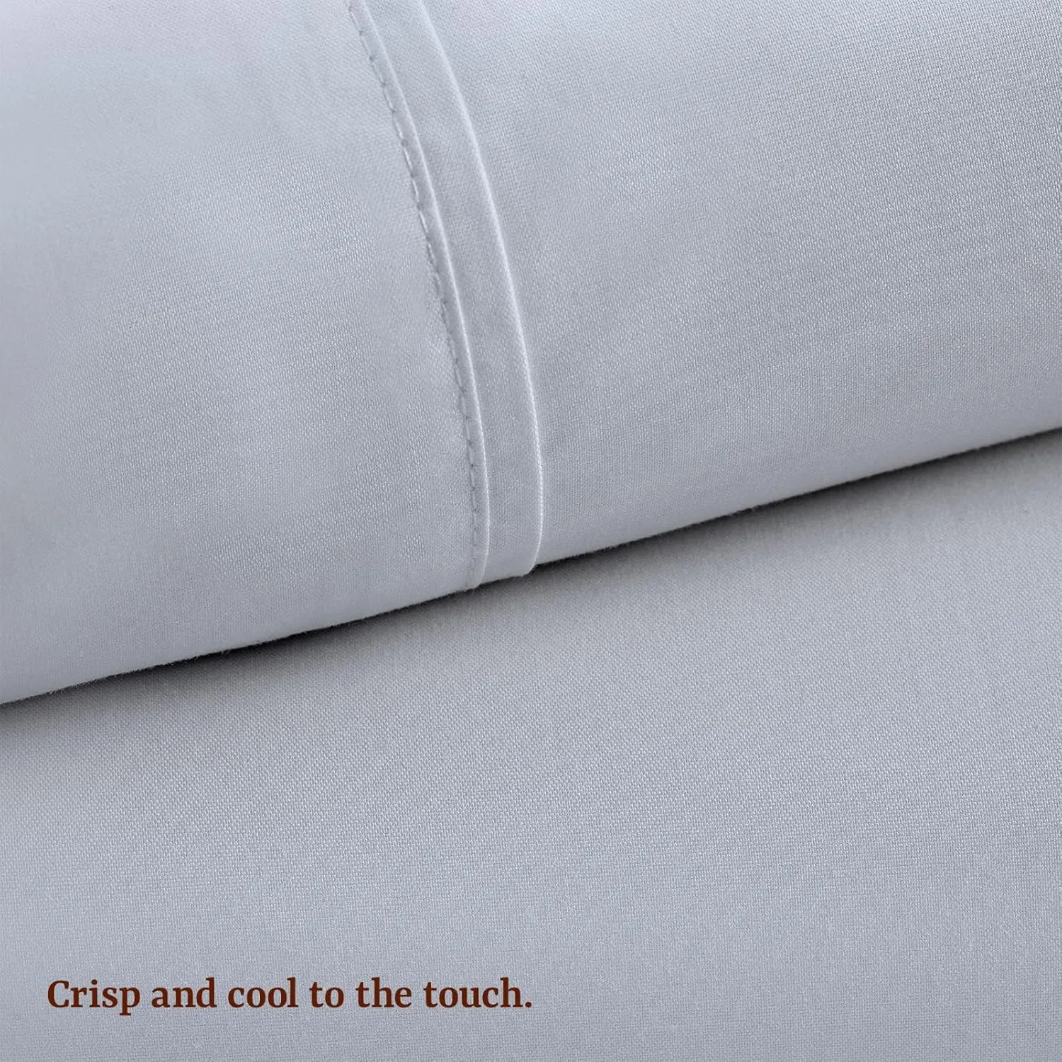 Peru Pima Bed Sheet Set – Full Size, 4 Pieces, 100% Peruvian Pima Cotton, Percale, 415 Thread Count, Cooling, Breathable & Soft, Hotel-Quality Bedding, Slate