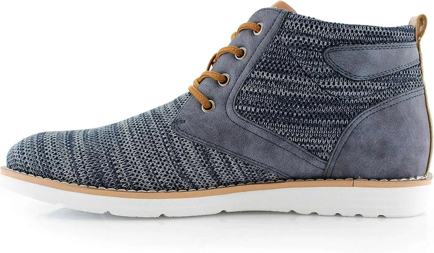 Polar Fox Colbert MPX506059 Mens Mid-Top Casual Breathable Sneaker Chukka Boots with Memory Foam insole