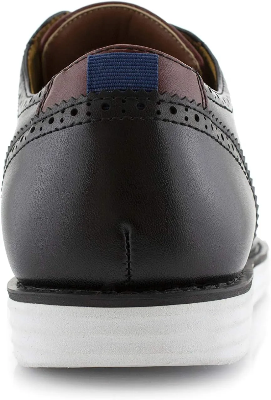 Polar Fox Men Casual Low-Tops Lace up Derby Dress Shoes