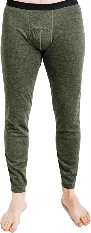 Polarmax Men's Double Layer Midweight Warm Soft Thermal Moisture-Wicking Base Layer Bottoms with Elastic Waistband